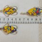 3 Manmade Colourful Turquoise Pendants set in Nickel Silver / German Silver