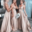 Sexy Bridesmaid Dress Convertible A-line Floor-Length Chiffon Prom Dresses Hot Formal Dress