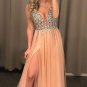 Charming A-line Long Prom Dress with Beading Evening Dress