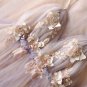 Pink Party Dress V Neck Evening Dress Tulle Applique Long Prom Dress Graduation Dress Formal Gowns