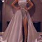 Fashion One Shoulder HIgh Slit Evening Dress A-line Prom Dresses Graduation Dress S4250