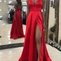Floor-length Spaghetti Straps With A-line Evening Dress Hot Red Prom Dresses S4652