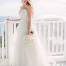 Wedding Dresses Spaghetti Straps Sweetheart Neck Tulle Sleeveless Wedding Dress G2584