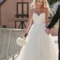 Wedding Dresses Spaghetti Straps Sweetheart Neck Tulle Sleeveless Wedding Dress G2584