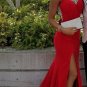 Mermaid Prom Dresses Formal Gown Evening Gowns Red Party Dress Mermaid Prom Gown For Teens H2654