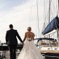 A Line Floral Appliques Beach Wedding Dresses Backless Tulle Boho Wedding Gowns W25741
