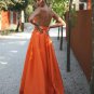 Open Back Long Simple Prom Dress Long Evening dress J32352
