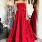 Charming Prom Dress Saint Evening Dress Strapless Prom Dresses A-Line  Cheap Prom Gowns G5224