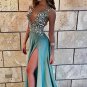 Sexy Mermaid Long Prom Dress Rhinestone Evening Dress Formal Dresses Cheap Prom Gowns G2548