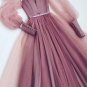Pink sweetheart neck tulle long prom dress tulle formal dress Tulle Evening Dress G585