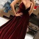 A line Burgundy Prom Dress Beauty Chic African Prom Grown