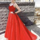 Backless Red Lace Prom Dresses Open Back Red Lace Long Formal Evening Dresses
