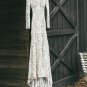 High Neck Lace Appliques Long Sleeve Mermaid Beach Wedding Dresses Bridal Dresses