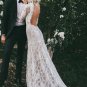 High Neck Lace Appliques Long Sleeve Mermaid Beach Wedding Dresses Bridal Dresses