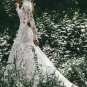 High Neck Lace Appliques Long Sleeve Mermaid Beach Wedding Dresses Bridal Dresses