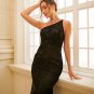 Sheath/Column Lace One-Shoulder Sleeveless Sweep/Brush Train Dresses