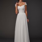 A-Line/Princess Sweetheart Short Sleeves Beading Long Chiffon Dresses