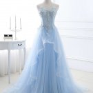 Tulle Applique Sweetheart Sleeveless Sweep/Brush Train Dresses