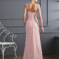 Sheath/Column Straps Sleeveless Beading Long Chiffon Dresses