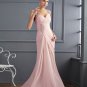 Sheath/Column Straps Sleeveless Beading Long Chiffon Dresses