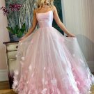 Tulle Applique Floor-Length Sleeveless Dresses