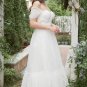 Ivory Off The Shoulder Prom Dress