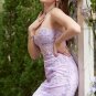 Sweetheart Neck Mermaid Long Purple Prom Dress With Appliques