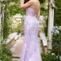 Sweetheart Neck Mermaid Long Purple Prom Dress With Appliques
