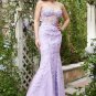 Sweetheart Neck Mermaid Long Purple Prom Dress With Appliques