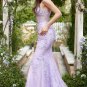 Sweetheart Neck Mermaid Long Purple Prom Dress With Appliques