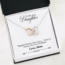 To My Daughter Together Forever Inseparable Love Pendant 18k Rose Gold Finish Ne