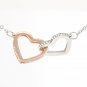 To My Daughter Together Forever Inseparable Love Pendant 18k Rose Gold Finish Ne