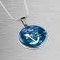 God Is My Anchor Circular Pendant Necklace