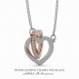 To My Wife God Blessed the Broken Road Inseparable Love Pendant 18k Rose Gold Fi
