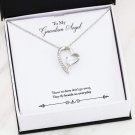 Guardian Angel Remembrance Necklace 18k Gold Finish or Stainless Steel 18" CZ Pe