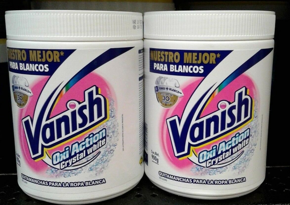 Vanish Oxi Action Crystal White~Fabric Stain Remover~Get 63oz.=1800g Quality!