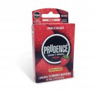 Prudence~Premium Condoms~3 pcs.~Llubricated~Strawberry~Color & Aroma~NEW
