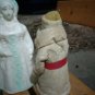 Old Soviet Russian Santa Figure Ded Moroz+ Snegurochka