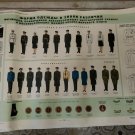 2 Military  soviet plakat "uniforms and insignia"