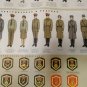2 Military soviet plakat "uniforms and insignia"