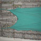 Teal sleeveless Express shirt