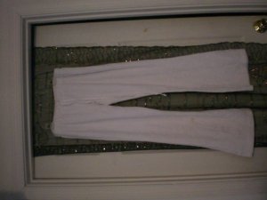 White Terry Cloth Pants