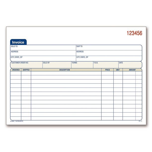 Carbonless Invoice Books
