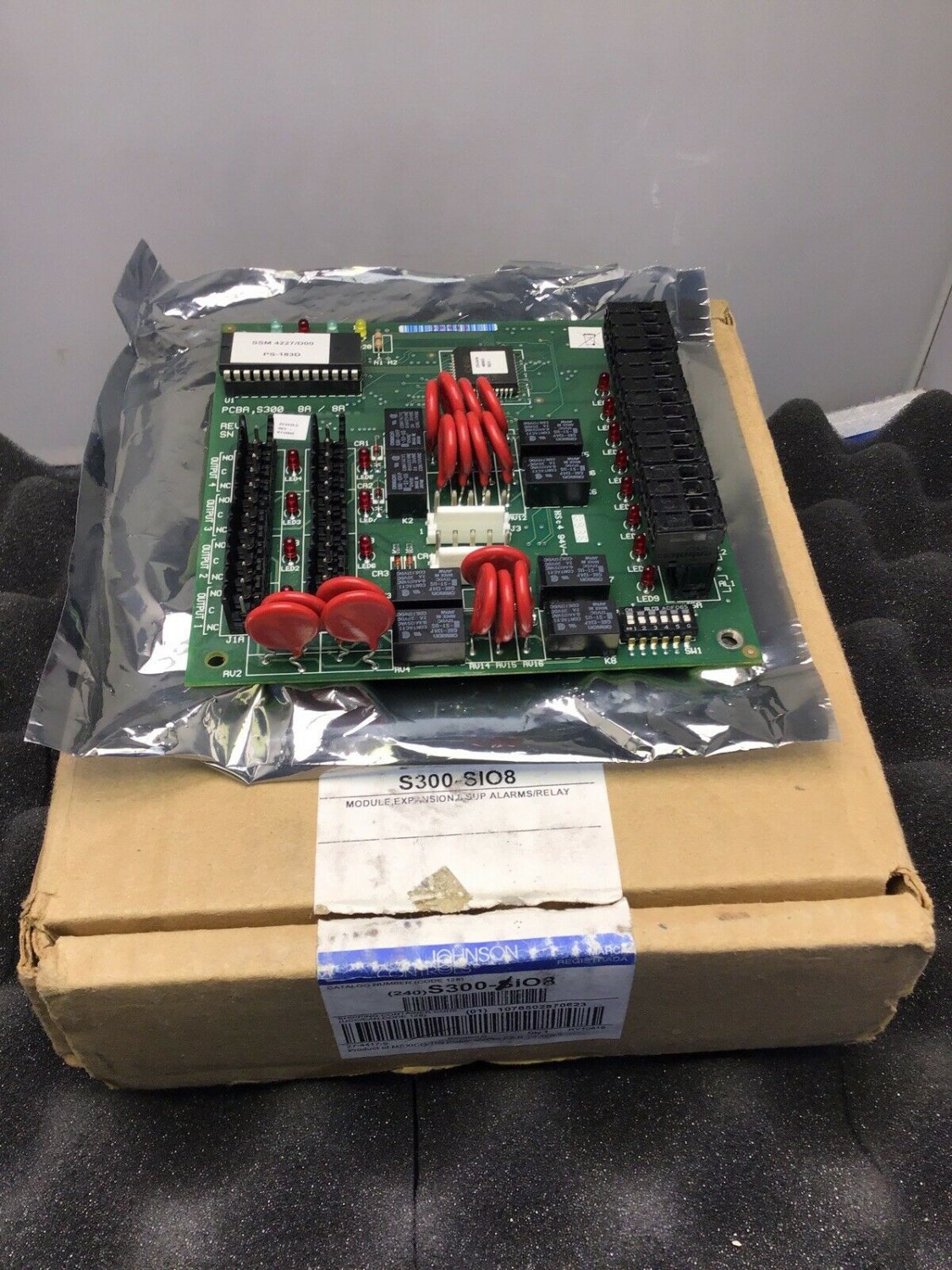 Johnson Controls S300-SIO8 Input Output I/O Expansion Module PCBA S300 8A/8R