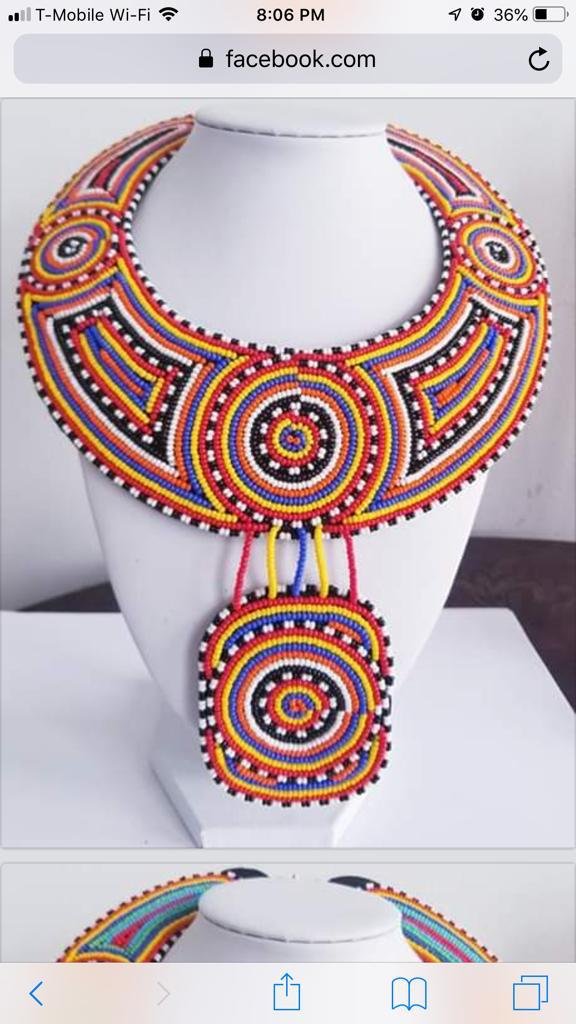 african beaded necklace pendants