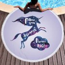 Microfiber Round Beach Towels Printed Design
