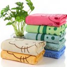 Microfiber Brush Side Printed Bath Towels