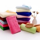 400gsm Microfiber Brush Side Carved Design Bath Towels