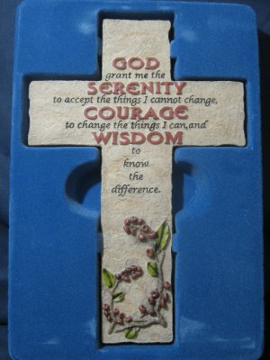 Cross Bless-Us Collection Serenity Courage Wisdom  #007453