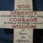 Cross Bless-Us Collection Serenity Courage Wisdom  #007453